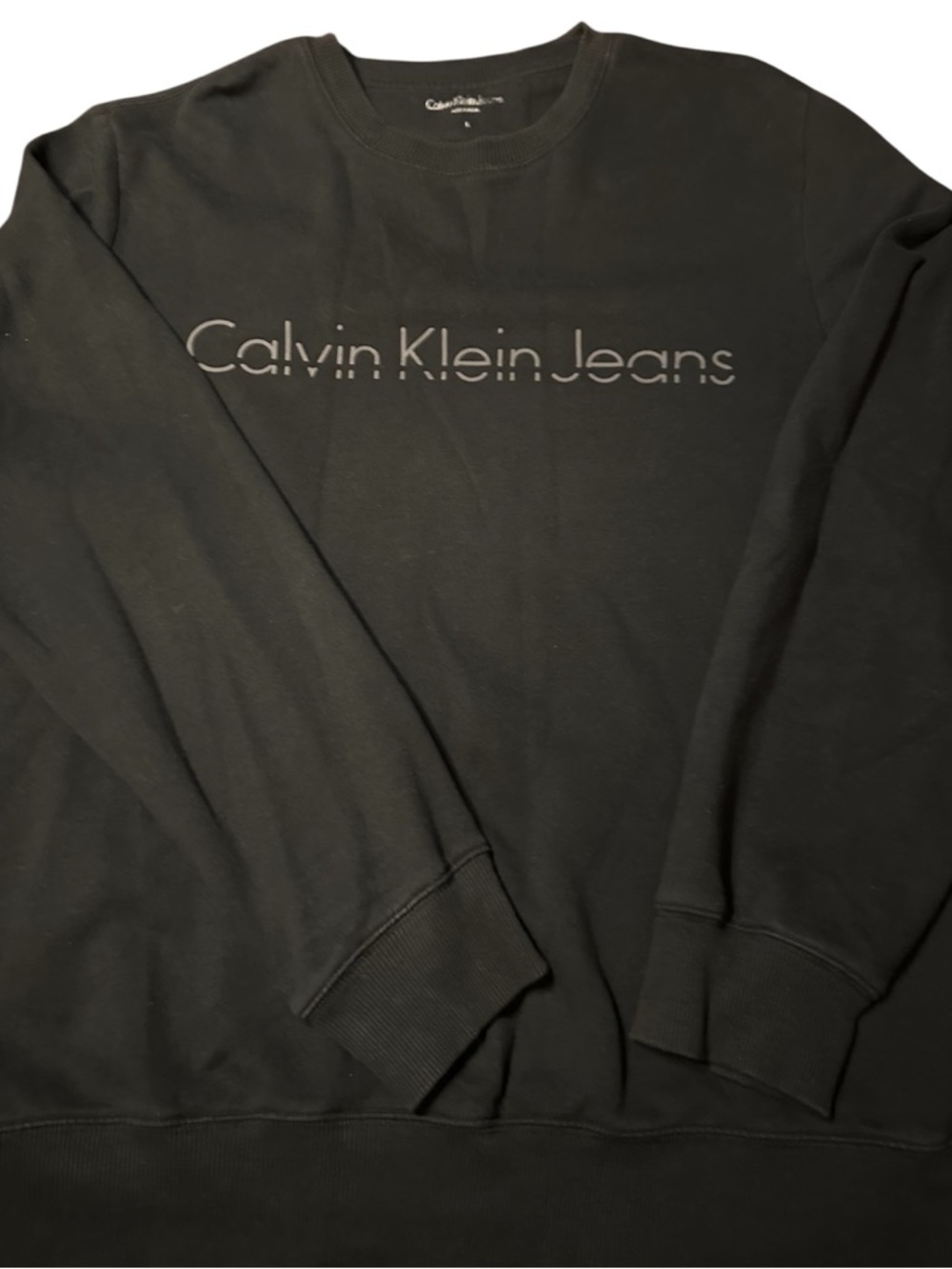 Calvin Klein Jeans Men’s Large Black Crewneck
